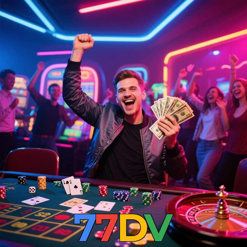 77DV:Aposte no seu time e ganhe prêmios incríveis com poker e roleta!